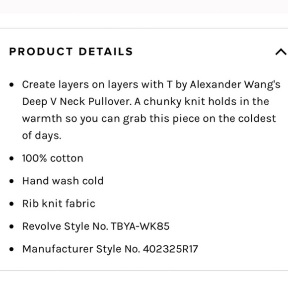 T by Alexander Wang Deep V Sweater in Salmon Pink, Medium - Picture 8 of 10